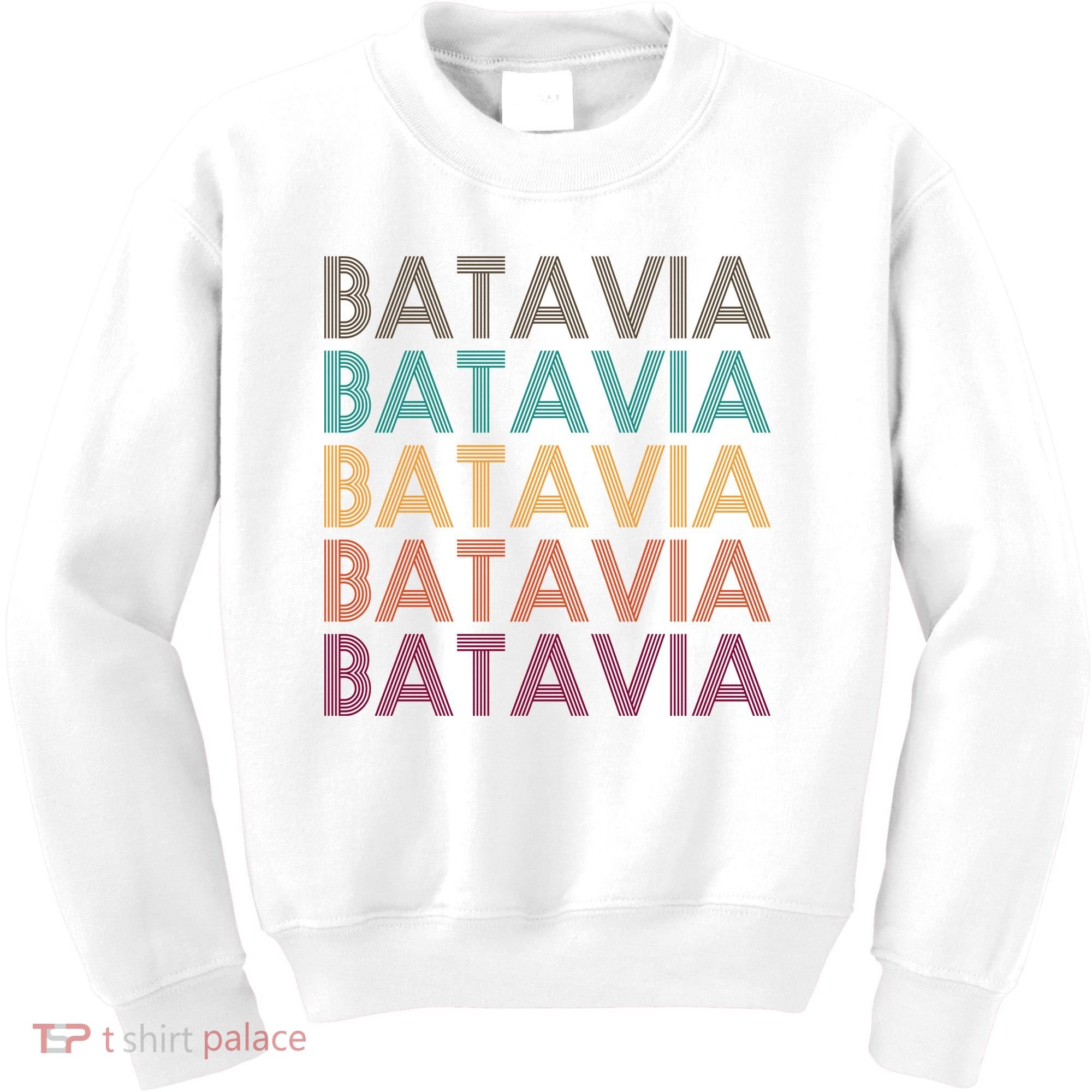 Batavia New York Retro Kids Sweatshirt