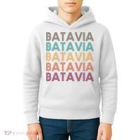 Batavia New York Retro Kids Hoodie thumb 4
