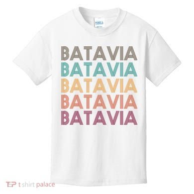 Batavia New York Retro Kids T-Shirt