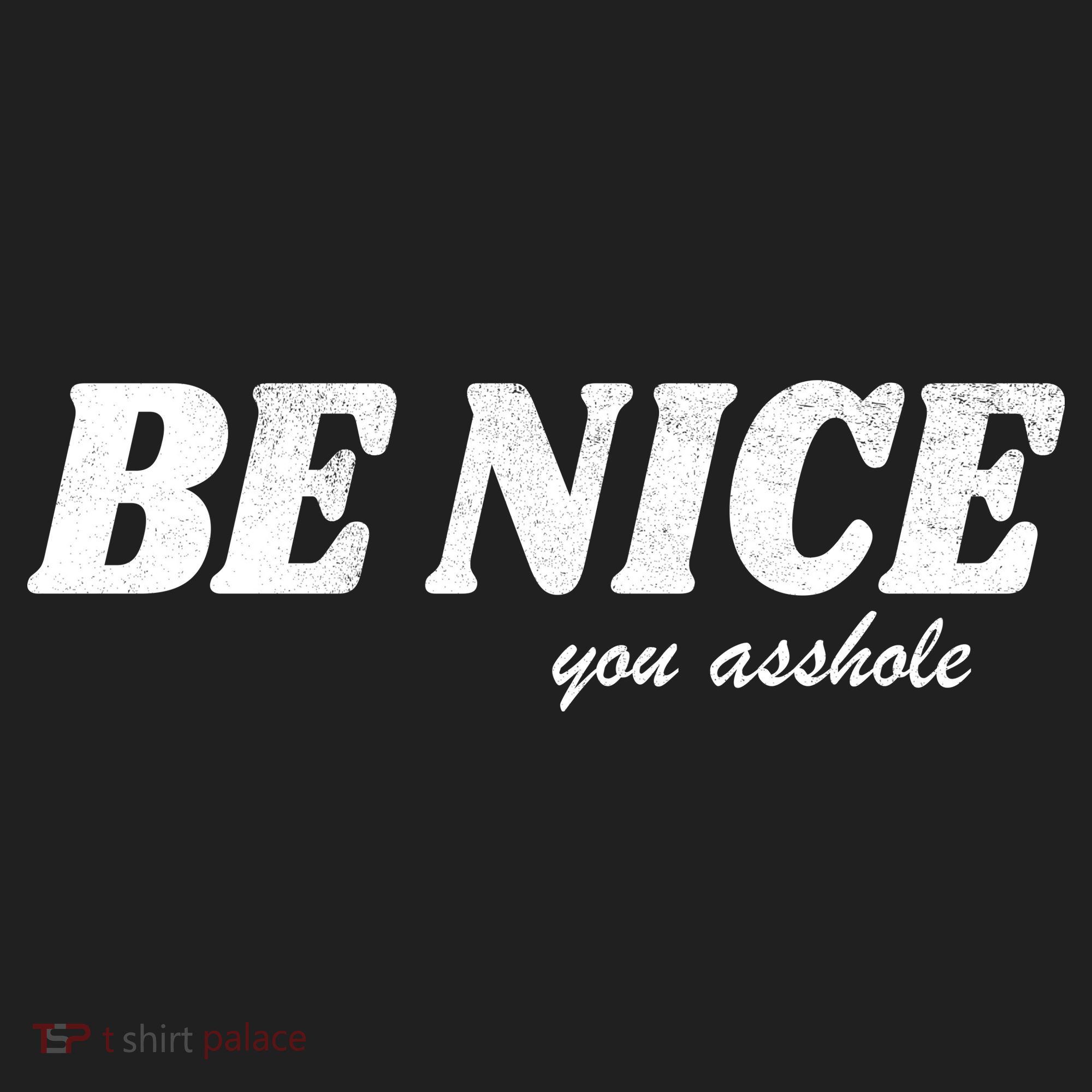 Be Nice You Asshole Funny Gift Hat
