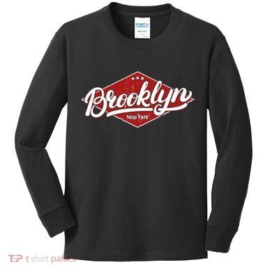 Brooklyn New York Kids Long Sleeve Shirt