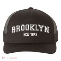 Brooklyn New York Brooklyn Black Cotton Polyester Colla Yupoong Adult 5-Panel Trucker Hat thumb 0