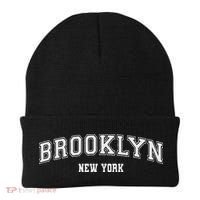 Brooklyn New York Brooklyn Black Cotton Polyester Colla Beanie thumb 0