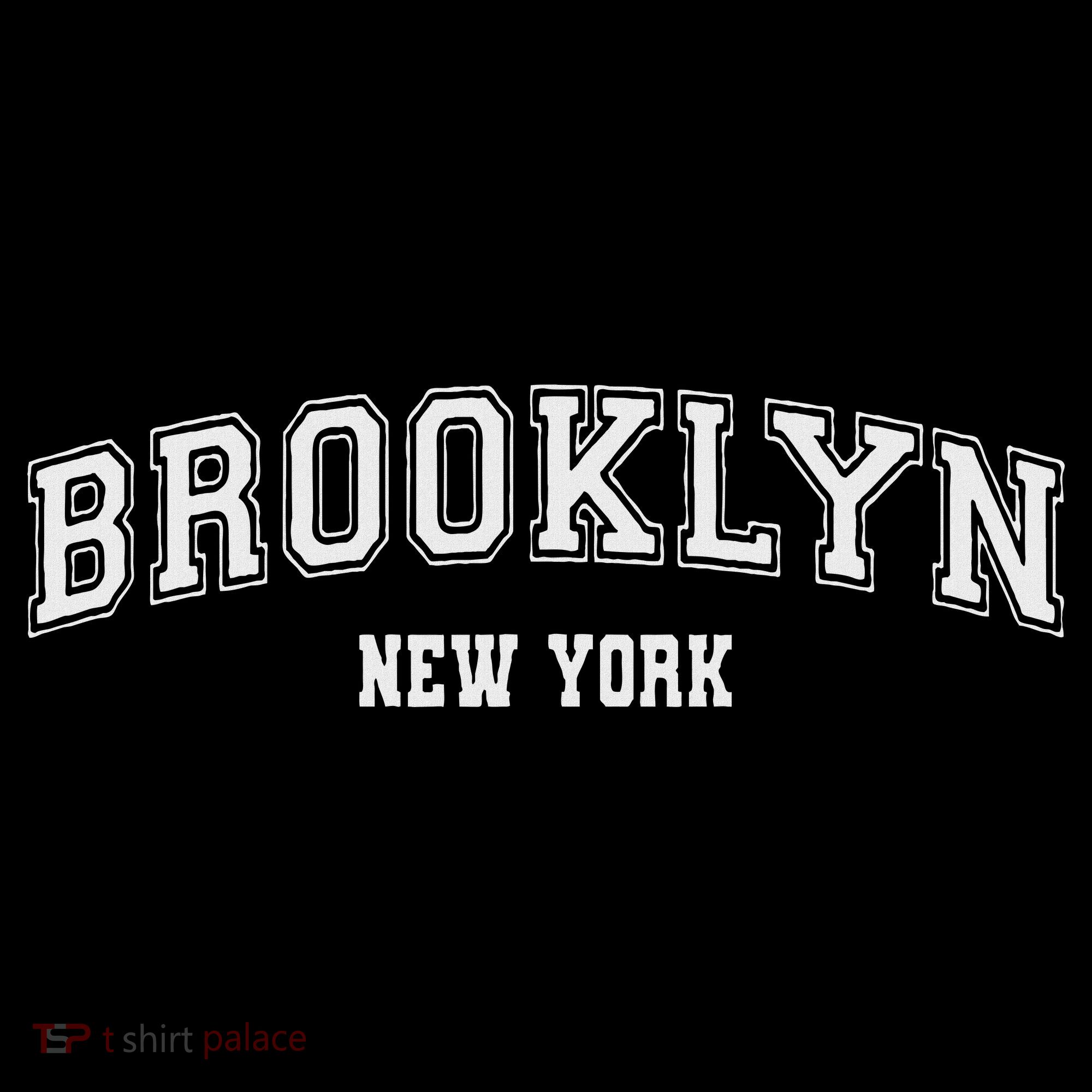 Brooklyn New York Brooklyn Black Cotton Polyester Colla Mousepad