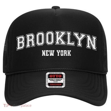Brooklyn New York Brooklyn Black Cotton Polyester Colla Hat