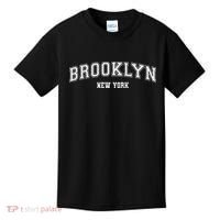 Brooklyn New York Brooklyn Black Cotton Polyester Colla Kids T-Shirt thumb 0