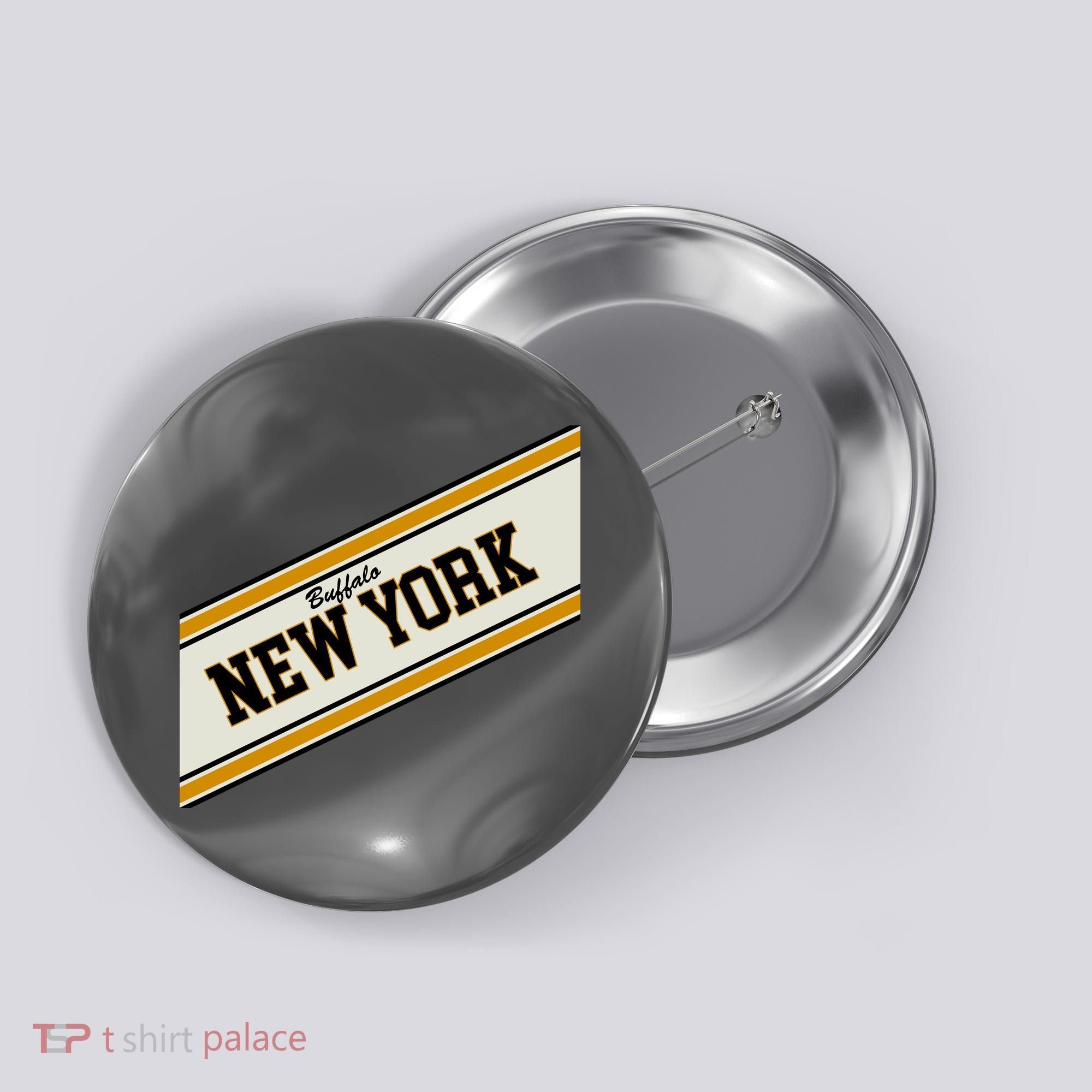 Buffalo New York Varsity Logo Button