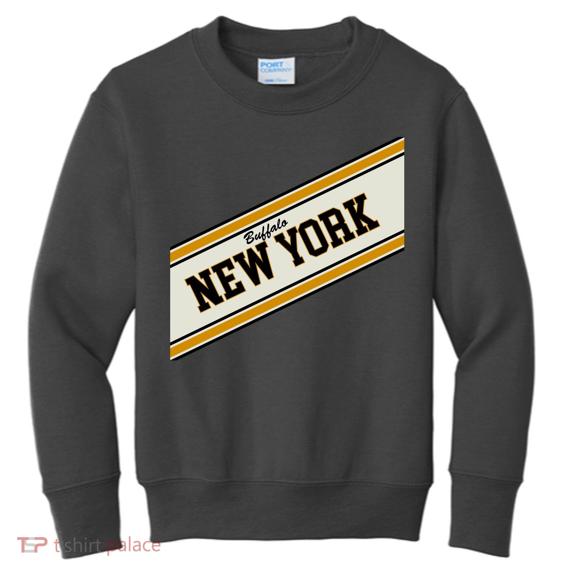 Buffalo New York Varsity Logo Kids Sweatshirt