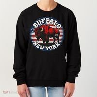 Buffalo New York 716 Area Code Bison Wny Bflo Pride Women's Sweatshirt thumb 0