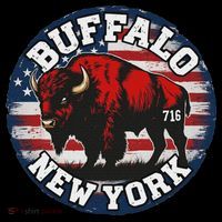 Buffalo New York 716 Area Code Bison Wny Bflo Pride Doggie Tank thumb 4
