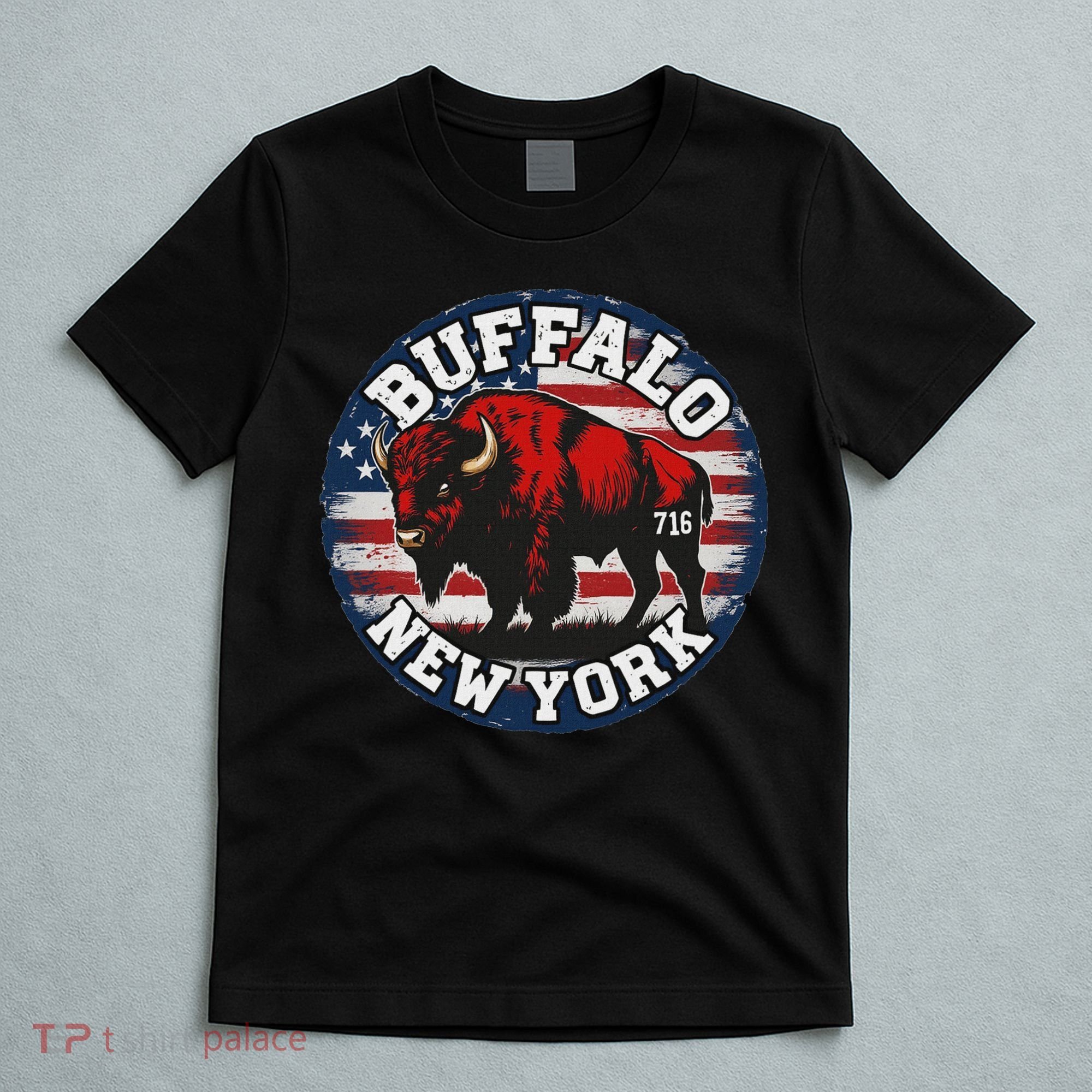Buffalo New York 716 Area Code Bison Wny Bflo Pride T-Shirt