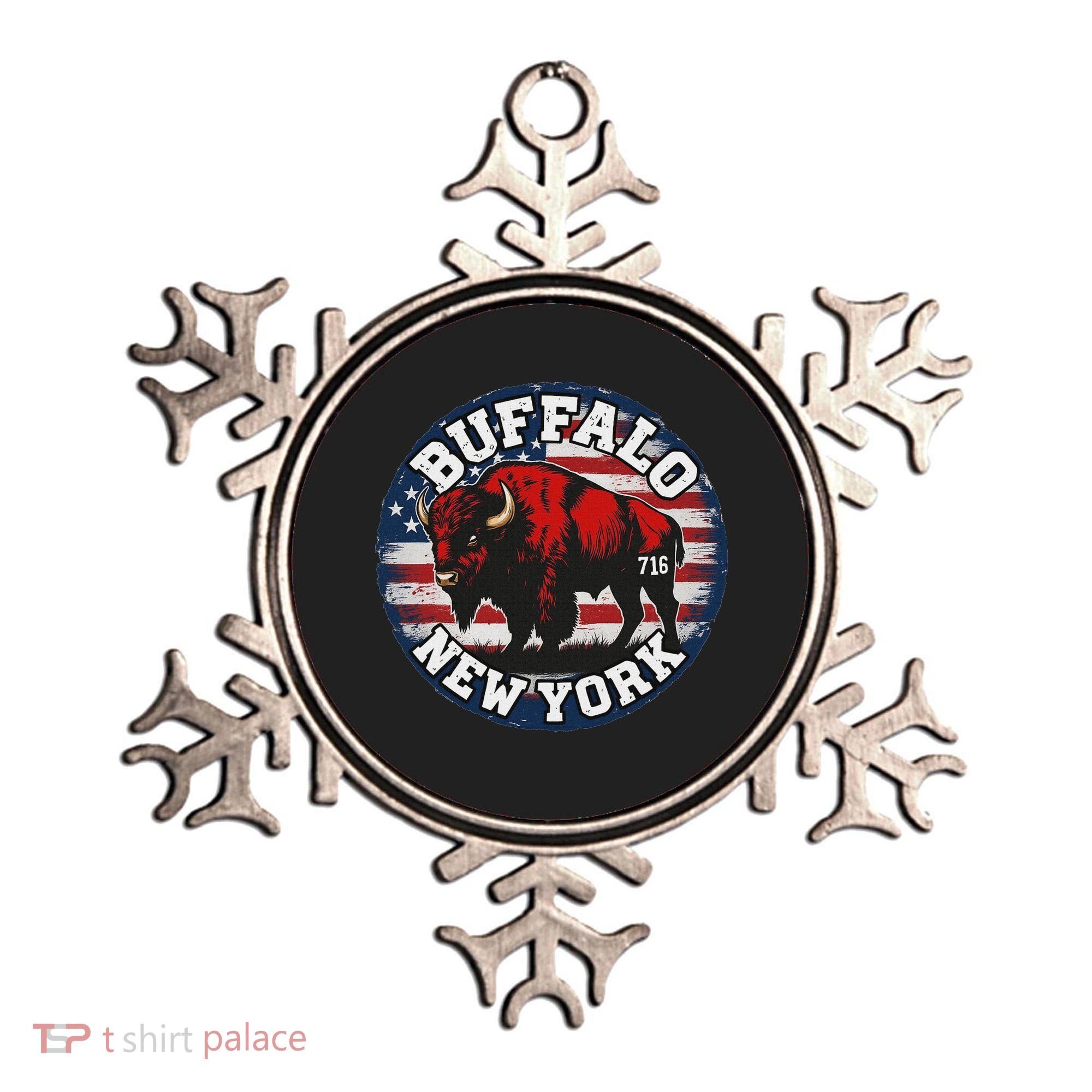 Buffalo New York 716 Area Code Bison Wny Bflo Pride Ornament
