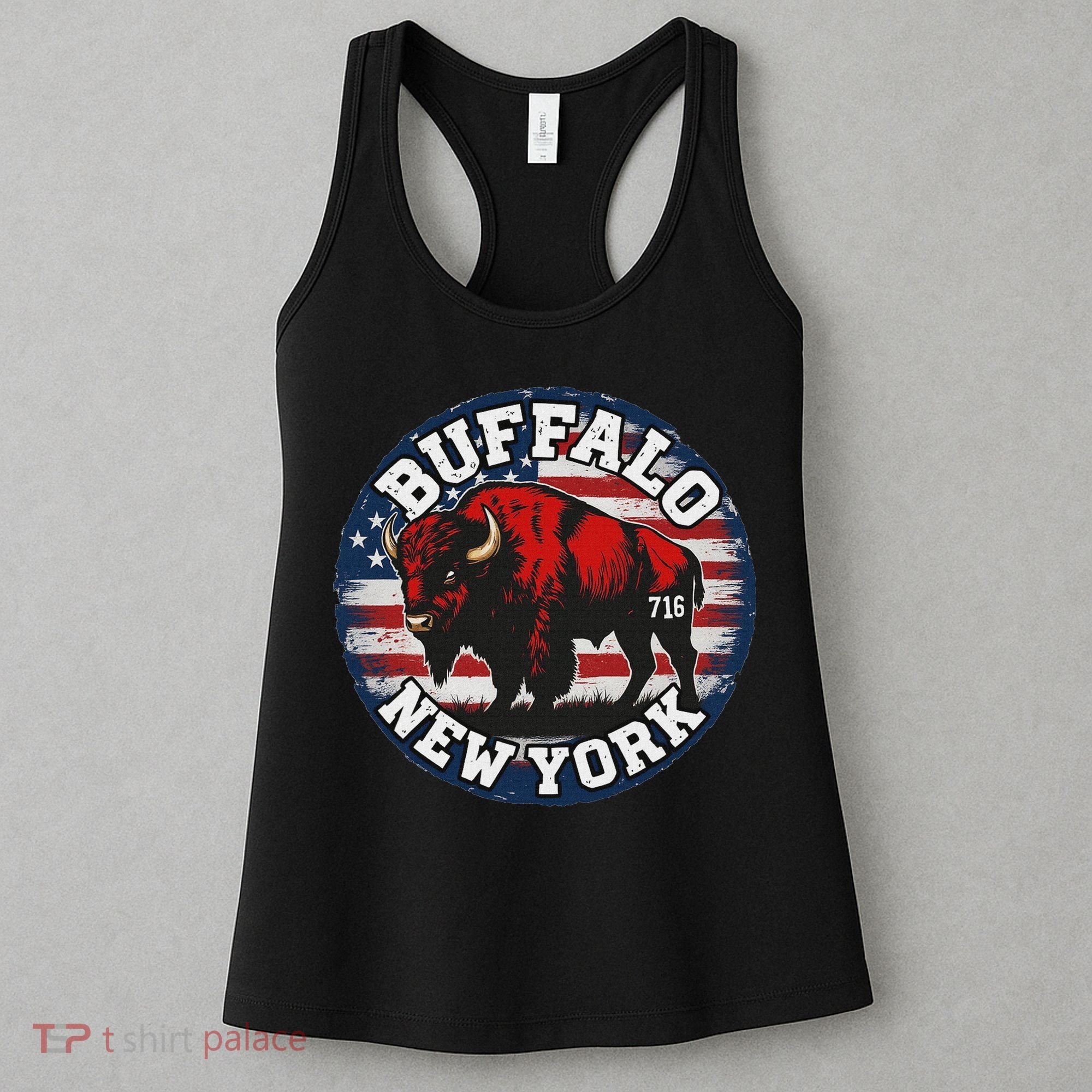 Buffalo New York 716 Area Code Bison Wny Bflo Pride Women's Tank Top
