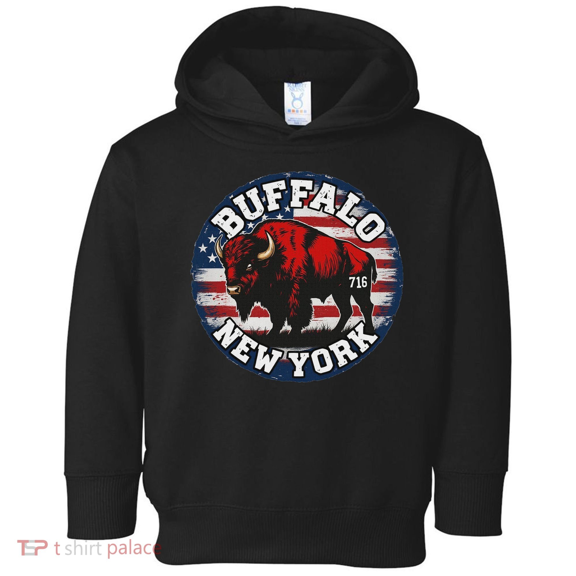 Buffalo New York 716 Area Code Bison Wny Bflo Pride Toddler Hoodie