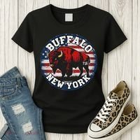 Buffalo New York 716 Area Code Bison Wny Bflo Pride Women's T-Shirt thumb 3