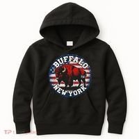 Buffalo New York 716 Area Code Bison Wny Bflo Pride Kids Hoodie thumb 0