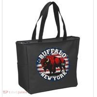 Buffalo New York 716 Area Code Bison Wny Bflo Pride Tote Bag thumb 2