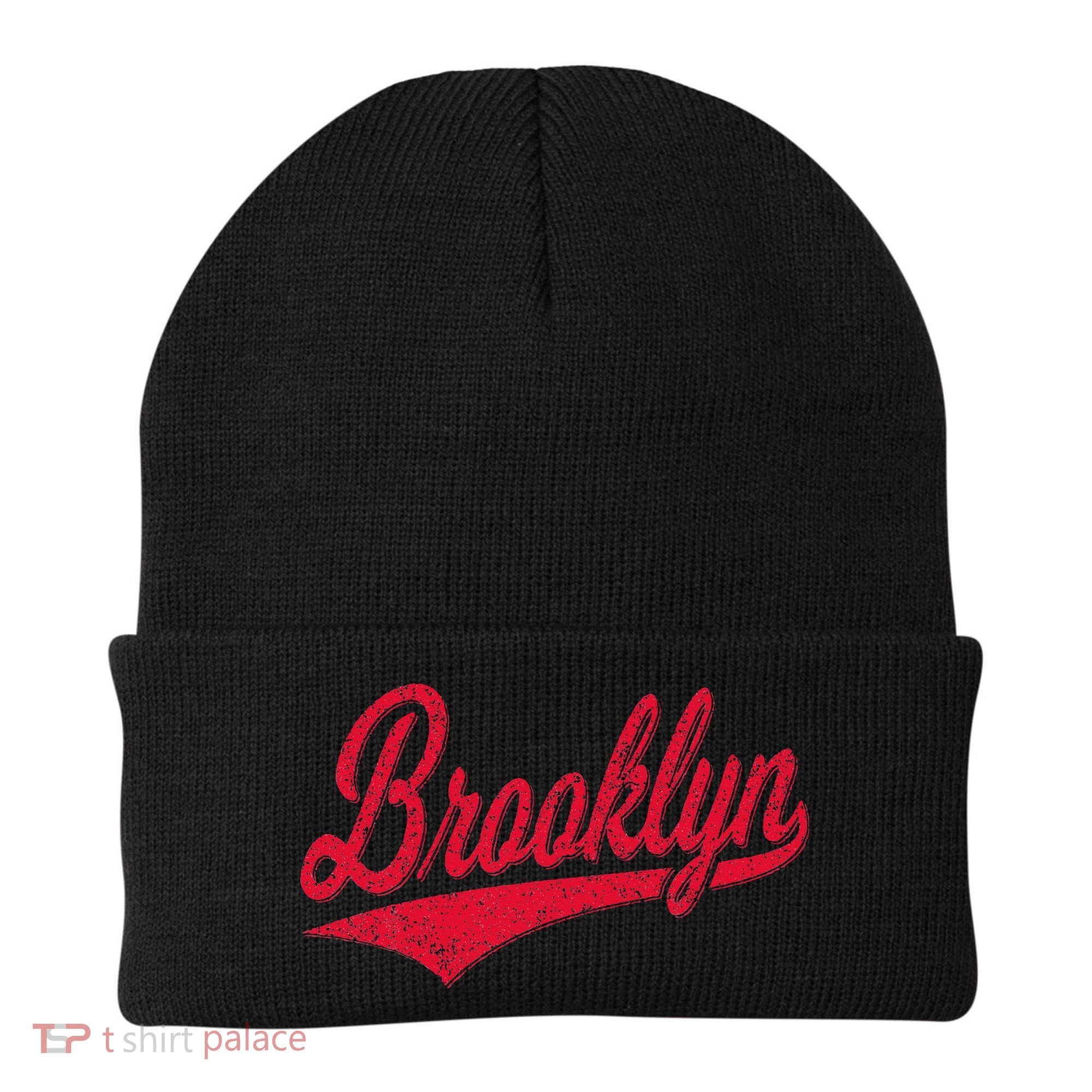 Brooklyn New York Ny Varsity Script Classic Sport Jersey Beanie
