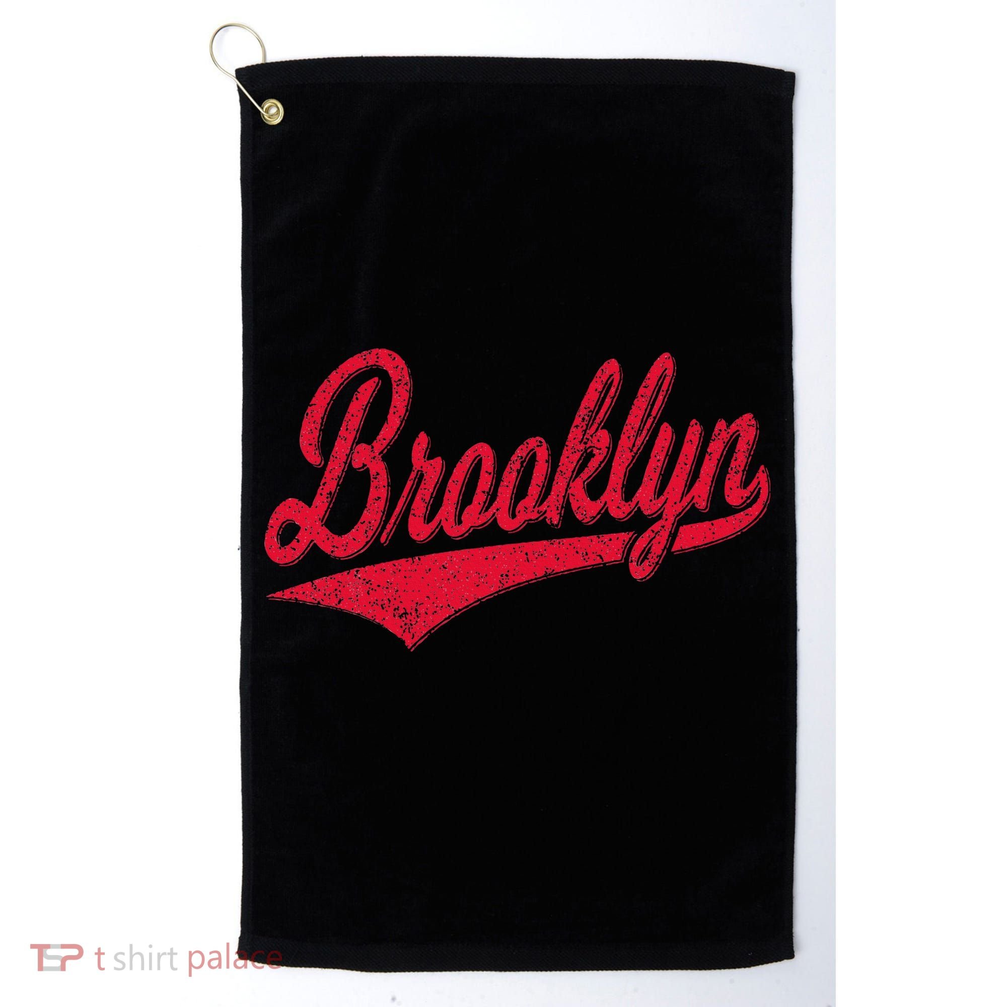 Brooklyn New York Ny Varsity Script Classic Sport Jersey Golf Towel