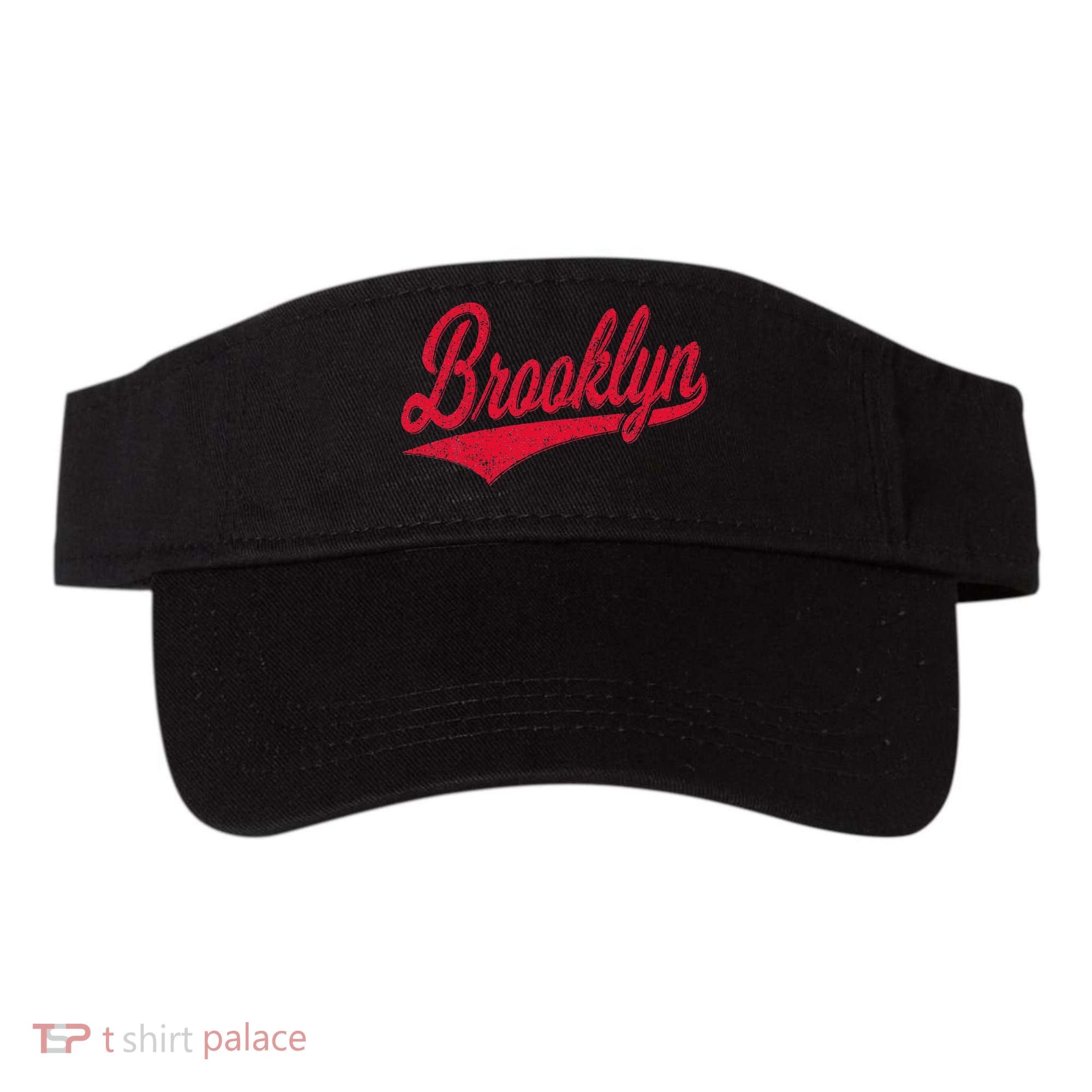 Brooklyn New York Ny Varsity Script Classic Sport Jersey Visor