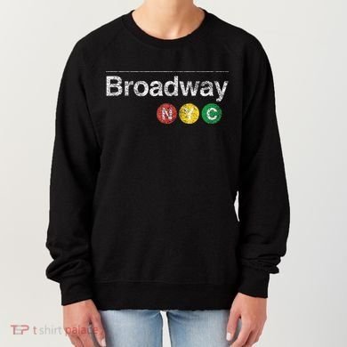 BROADWAY New York NYC Worn Design  Women's Sweatshirt
