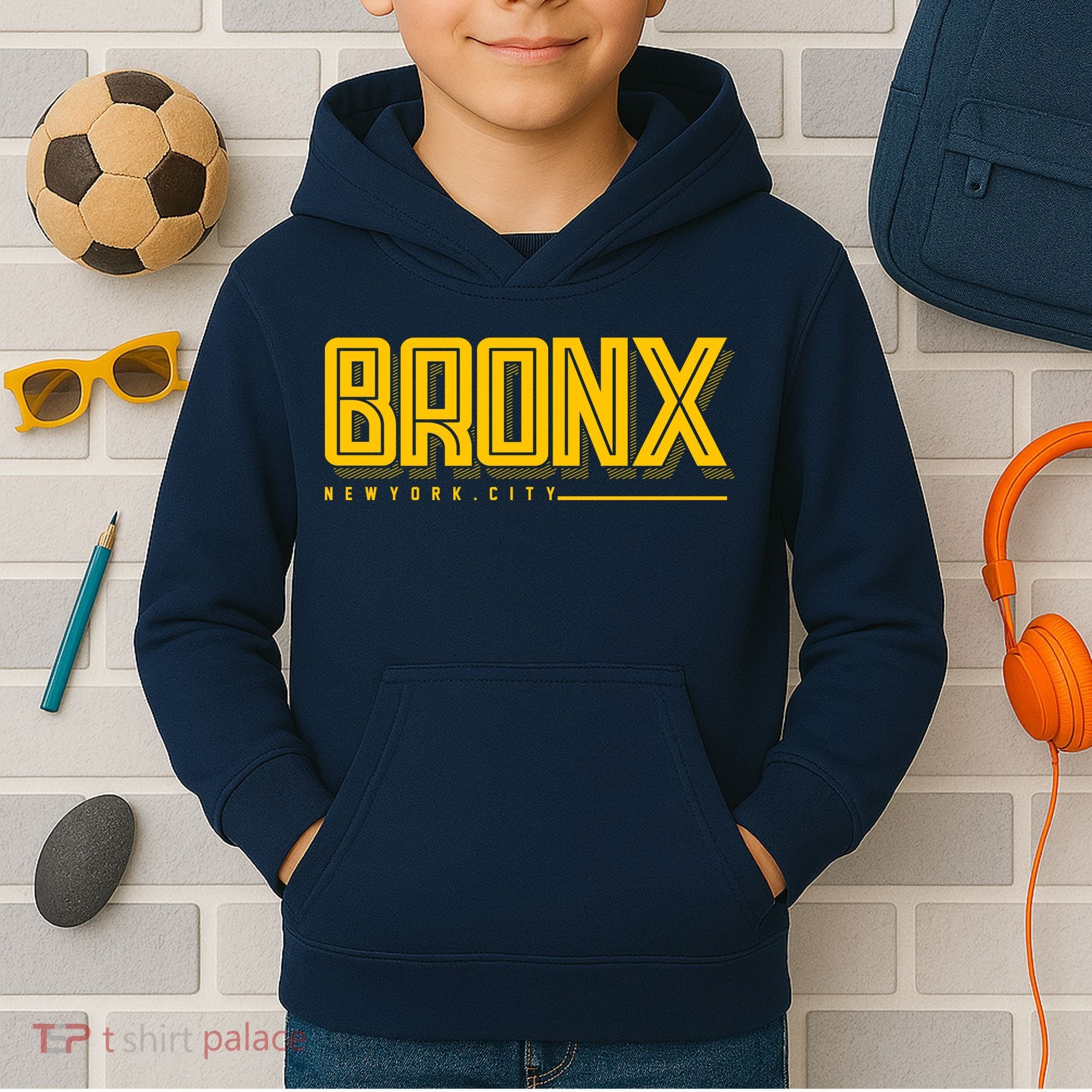 Bronx New York City Logo Kids Hoodie