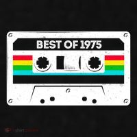 Best Of 1975 Retro 50th Birthday Mixtape Ladies PosiCharge Tri-Blend Wicking Tank thumb 2