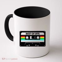 Best Of 1975 Retro 50th Birthday Mixtape Coffee Mug thumb 0
