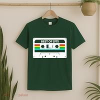 Best Of 1975 Retro 50th Birthday Mixtape T-Shirt thumb 2