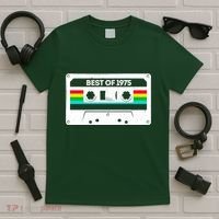 Best Of 1975 Retro 50th Birthday Mixtape T-Shirt thumb 5