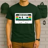 Best Of 1975 Retro 50th Birthday Mixtape T-Shirt thumb 6