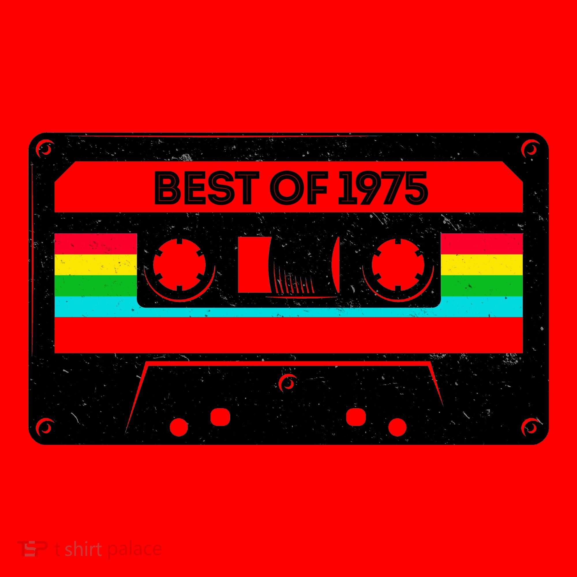 Best Of 1975 Retro 50th Birthday Mixtape Santa Hat