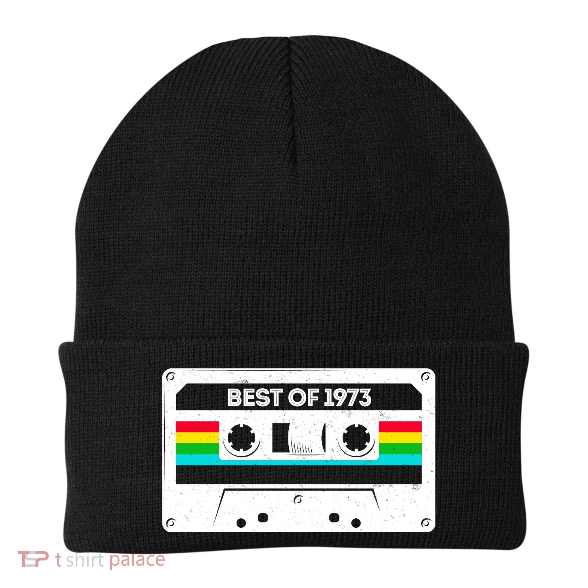 Best Of 1973 Retro 50th Birthday Mixtape Beanie