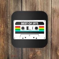 Best Of 1973 Retro 50th Birthday Mixtape Coaster thumb 0