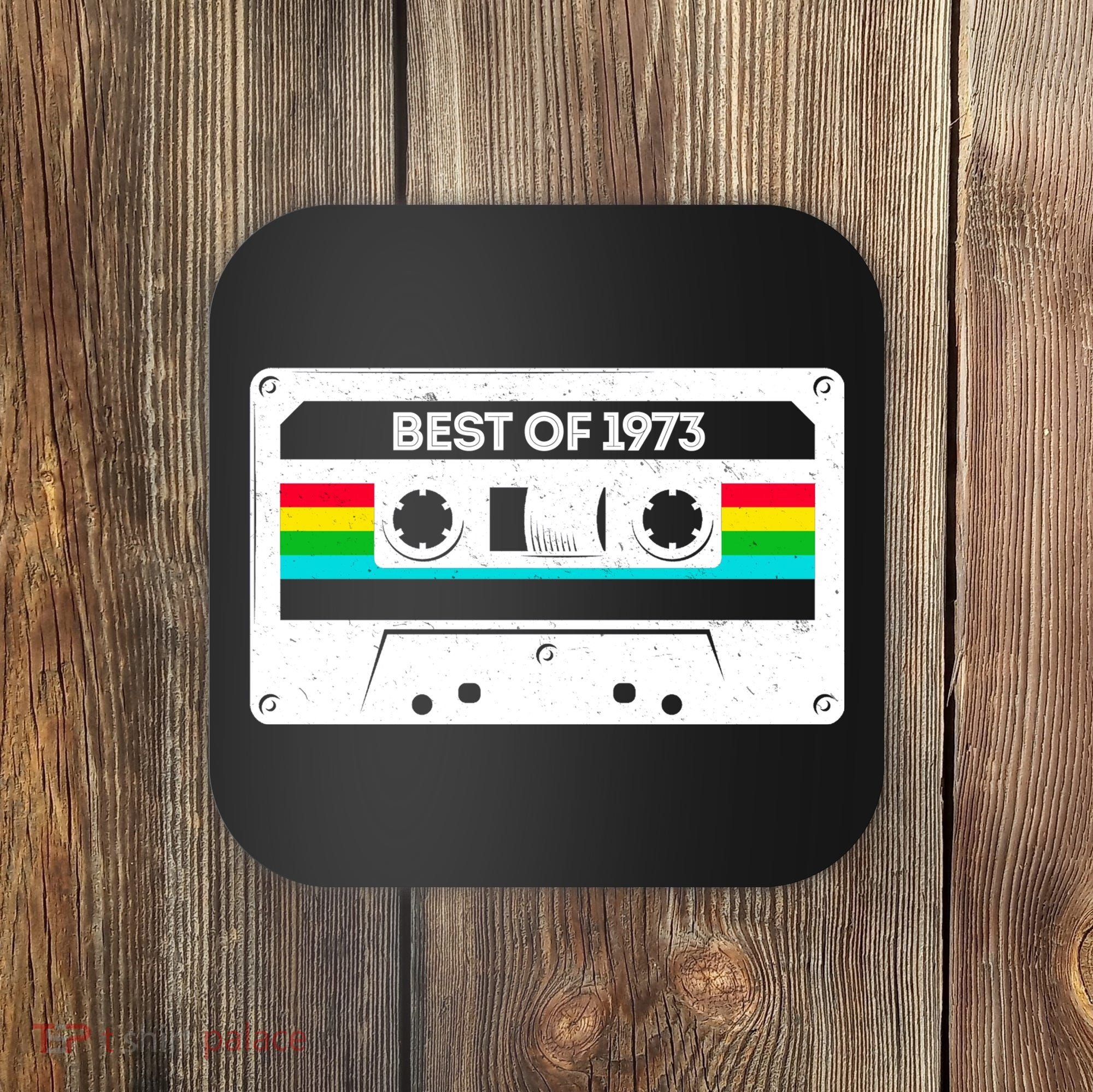 Best Of 1973 Retro 50th Birthday Mixtape Coaster