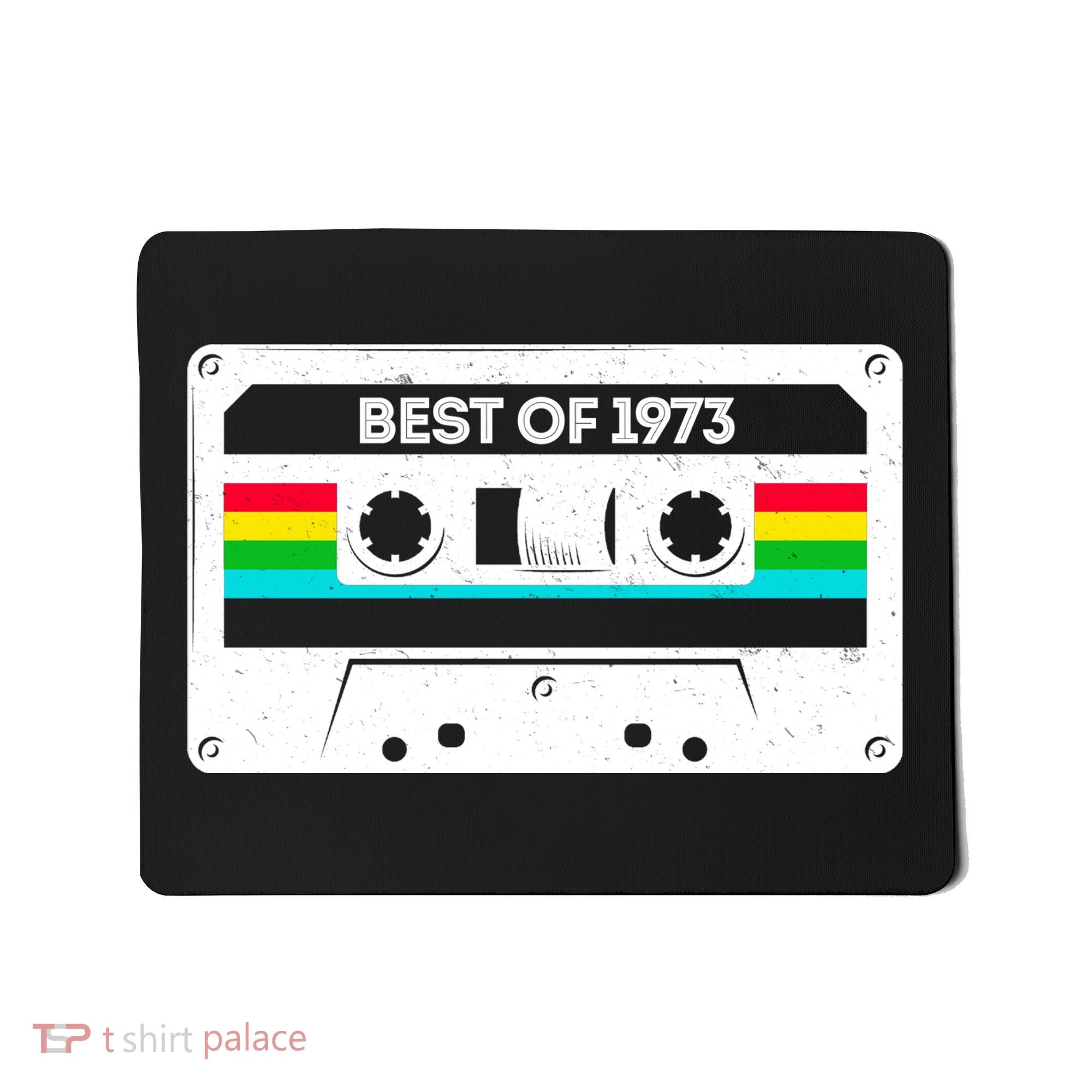 Best Of 1973 Retro 50th Birthday Mixtape Mousepad