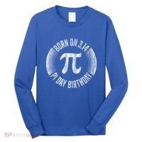 Born On 3 14 Pi Day Birthday March 14th Birthday Great Gift Long Sleeve Shirt thumb 0