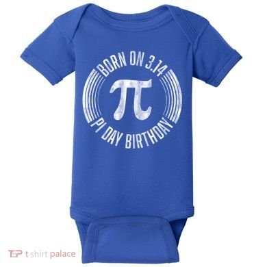 Born On 3 14 Pi Day Birthday March 14th Birthday Great Gift Baby Bodysuit