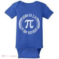 Born On 3 14 Pi Day Birthday March 14th Birthday Great Gift Baby Bodysuit thumb 0