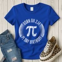 Born On 3 14 Pi Day Birthday March 14th Birthday Great Gift Women's T-Shirt thumb 3