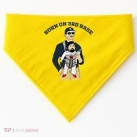Born On 3rd Base USA-Made Doggie Bandana thumb 0