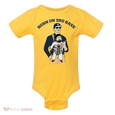 Born On 3rd Base Baby Bodysuit