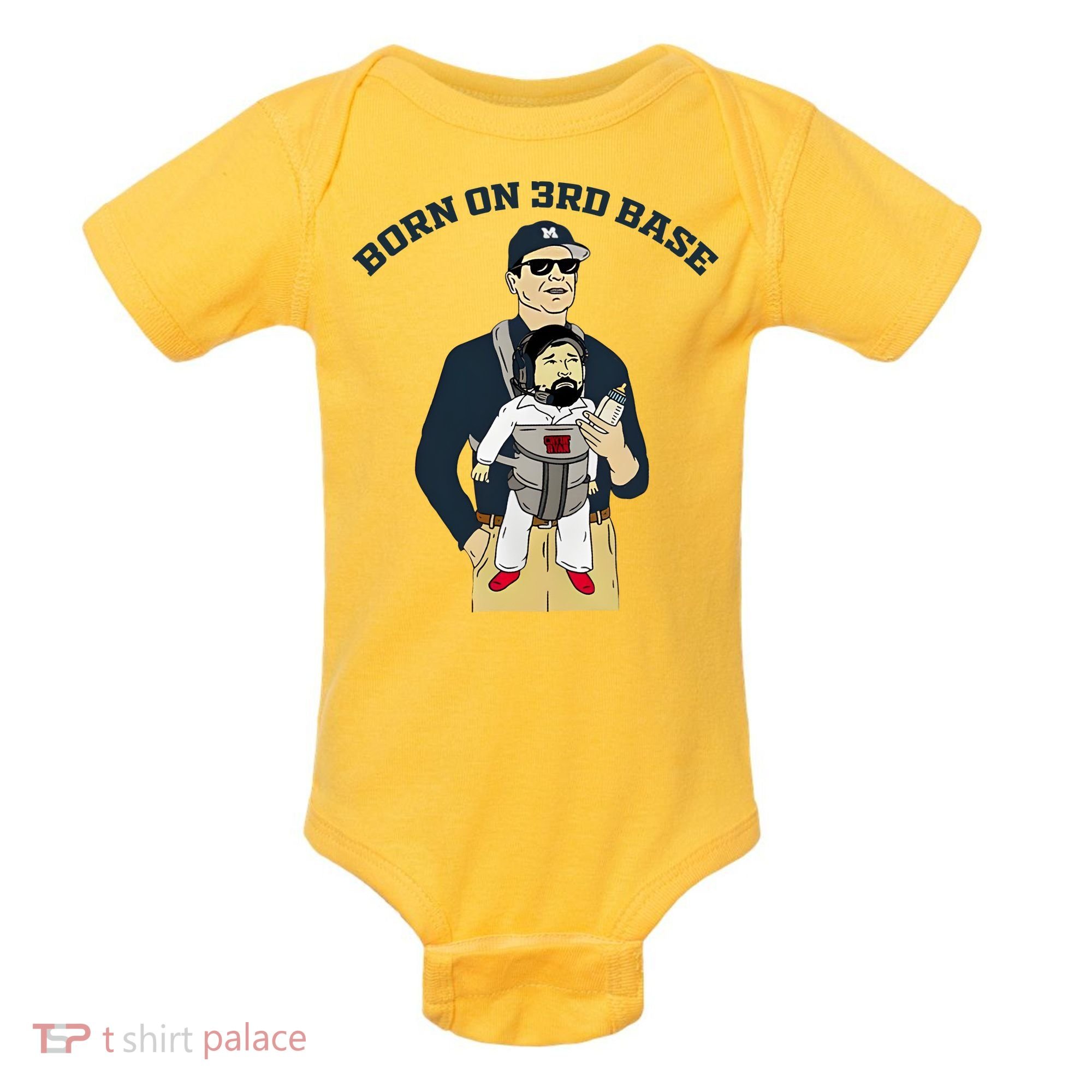 Born On 3rd Base Baby Bodysuit