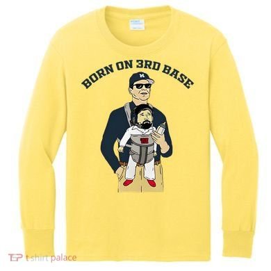 Born On 3rd Base Kids Long Sleeve Shirt