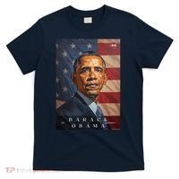 Barack Obama 44th President Of The United States Portrait T-Shirt thumb 0