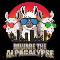 Beware Of Alpacalypse Ornament thumb 1