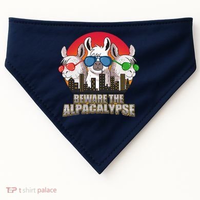 Beware Of Alpacalypse USA-Made Doggie Bandana