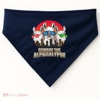 Beware Of Alpacalypse USA-Made Doggie Bandana thumb 0