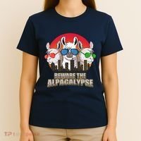 Beware Of Alpacalypse T-Shirt thumb 4