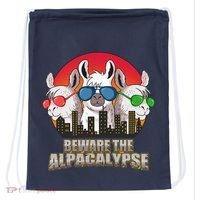 Beware Of Alpacalypse Drawstring Bag thumb 0